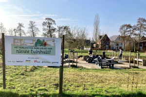 Buurttuin Burlington Park krijgt een nieuw tuinhuis